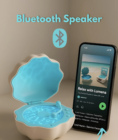 Shell Music Box with Projection Light